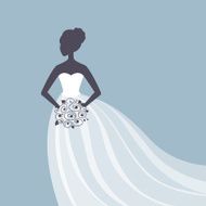 Vector Beautiful Bride N9