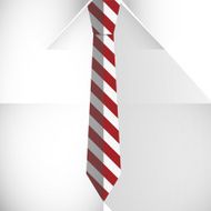 Shirt and tie close up vector