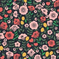 Pattern with flowers N9