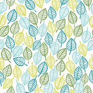 Beautiful spring leaves seamless pattern N2