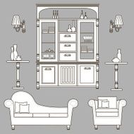 living room furniture icons