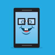 Phone Character Nerd Glasses