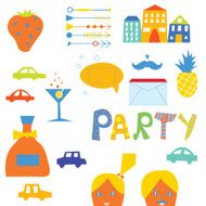 Party design elements set