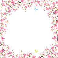 Cherry blossom frame