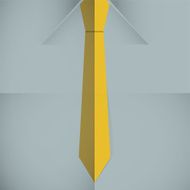Tie on shirt vector