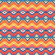 blue and orange tribal pattern