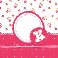 Baby girl background with dress N2