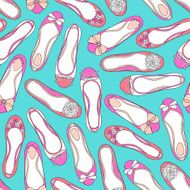 Flat shoes seamless pattern N3