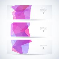 Abstract vector mosaic banners N105