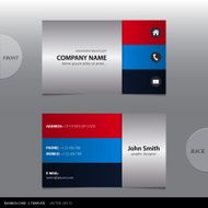 Vector abstract business card N17