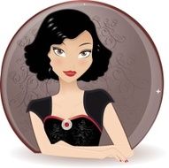 retro girl N19