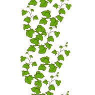 Ivy vector hand drawn seamless pattern Climbing woody plant N7