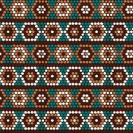 Based on Traditional Ethnic African Ornament Seamless vector pattern N4