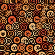 Retro style seamless circle pattern