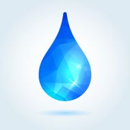 Crystal water drop