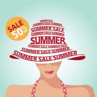 Summer Sale Swimming Suit Shopping and Typography