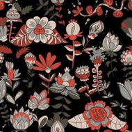 Seamless texture with flowers N107