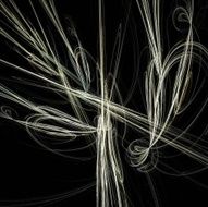 Digital Fractal on Black N2300