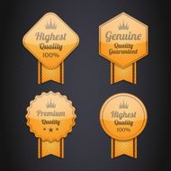 Vintage premium quality labels set N19