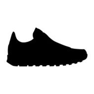 Vector running shoe silhouette N7