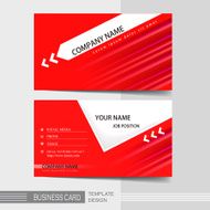 Modern business card template N17
