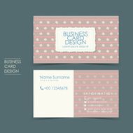 simple casual vector business card set N2