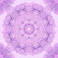 Pink vintage ornate seamless pattern tile