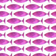 fish seamless pattern Vector Vector triangle fish N2