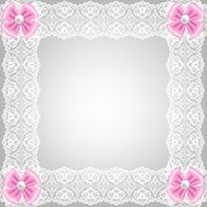 card with lace ribbon N9