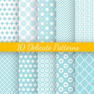 Vintage different vector seamless patterns N2
