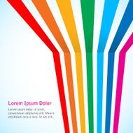Rainbow stripes on light background