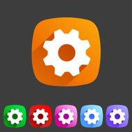 Flat icon settings