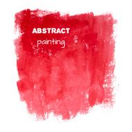Bright red spot Abstract stylish watercolor background