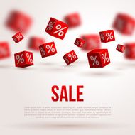 Sale poster Vector illustration Design template for holiday sale event N3