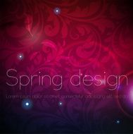 Floral Retro Background for Vintage Design N492