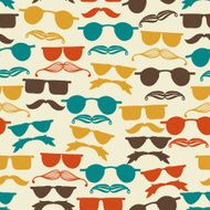 Vector Seamless Hipster Pattern N2