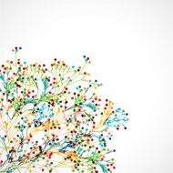 abstract colorful plant pattern background