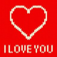 Knitted heart N3