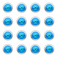 Blue Icons - Glasses