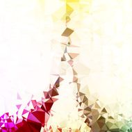 Polygon Color Flow Tower Graphic Art Vector Abstract Background