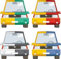 double color four cars