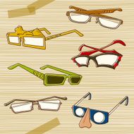 Foppish glasses
