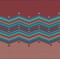 vector knitted background with zigzag