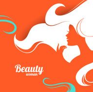 Beautiful fashion woman silhouette N7