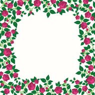 Decorative Border With Roses