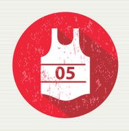 Sport t-shirt symbol vector