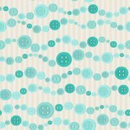 Colorful seamless vector pattern with red threaded buttons