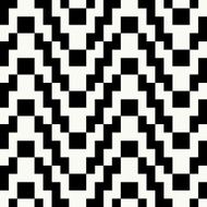 Trendy hipster Black and white pixel seamless pattern N2