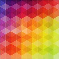 Retro pattern of geometric shapes Colorful mosaic banner N2