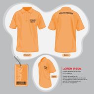 Polo shirt uniform template N4